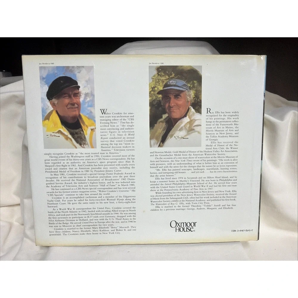 1st Ed NORTH by NORTHEAST Walter Cronkite ILLUSTRATED hard back book vtg DJ 1986